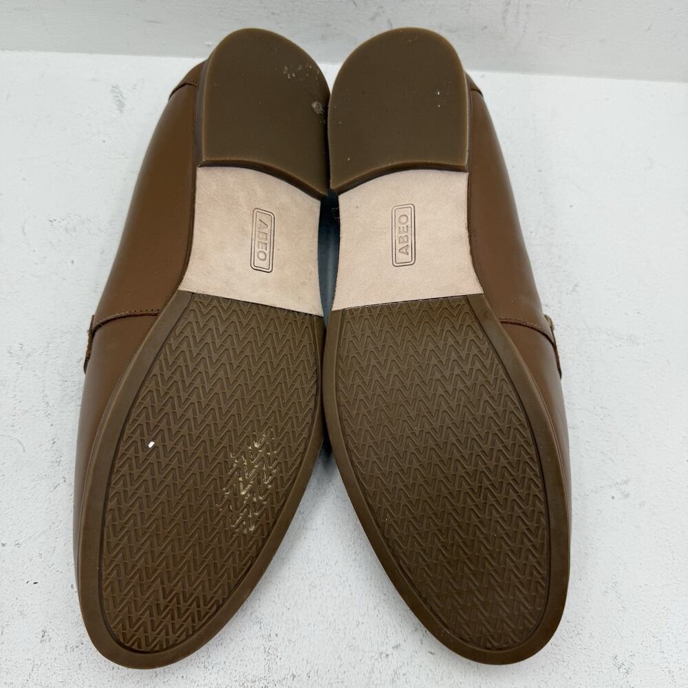 ABEO Naomi Loafers Size 11 Neutral Beige Leather Comfort Slip On Casual Shoes - Picture 7 of 8